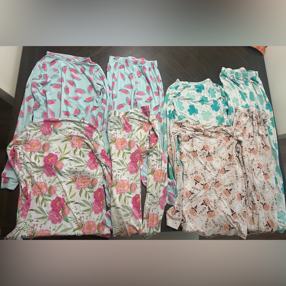 4 Little Pajama Co. Sets Size 7Y